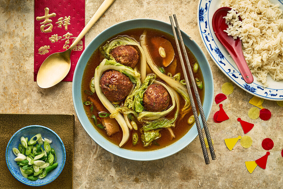 Lion's head meatball soup (China)