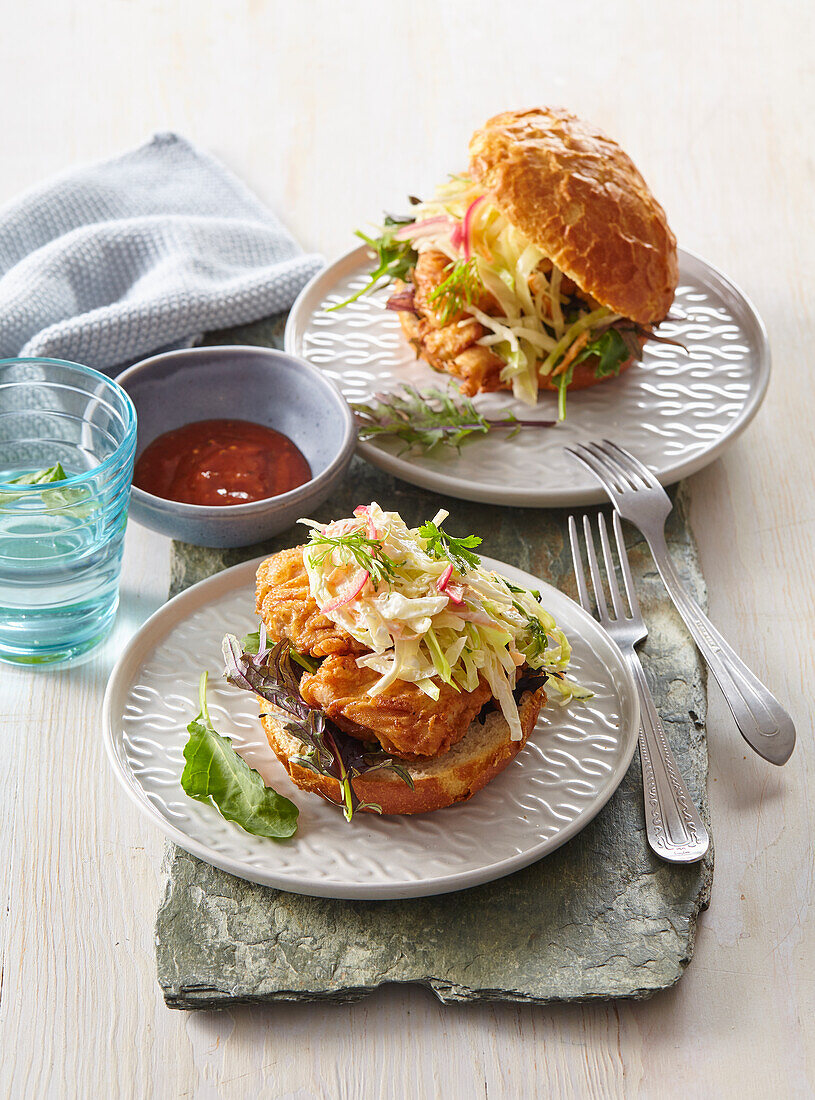 Southern Fried Chicken Sandwiches