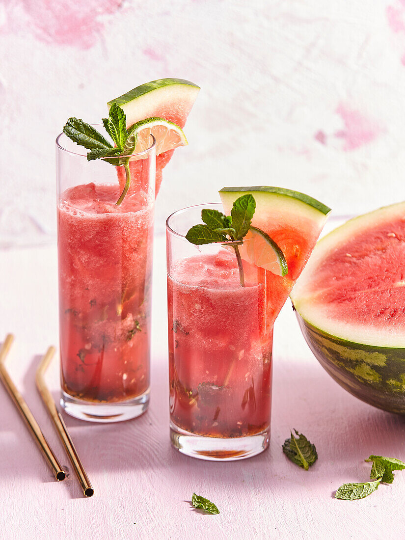 Alkoholfreier Wassermelonen-Mojito