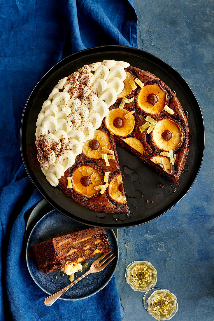 Calvados-Ingwer-Apfelkuchen