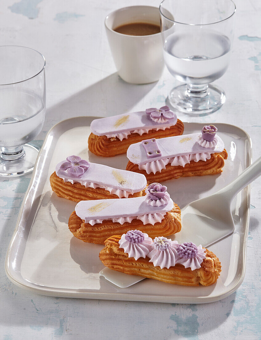 Luxury mascarpone eclaires