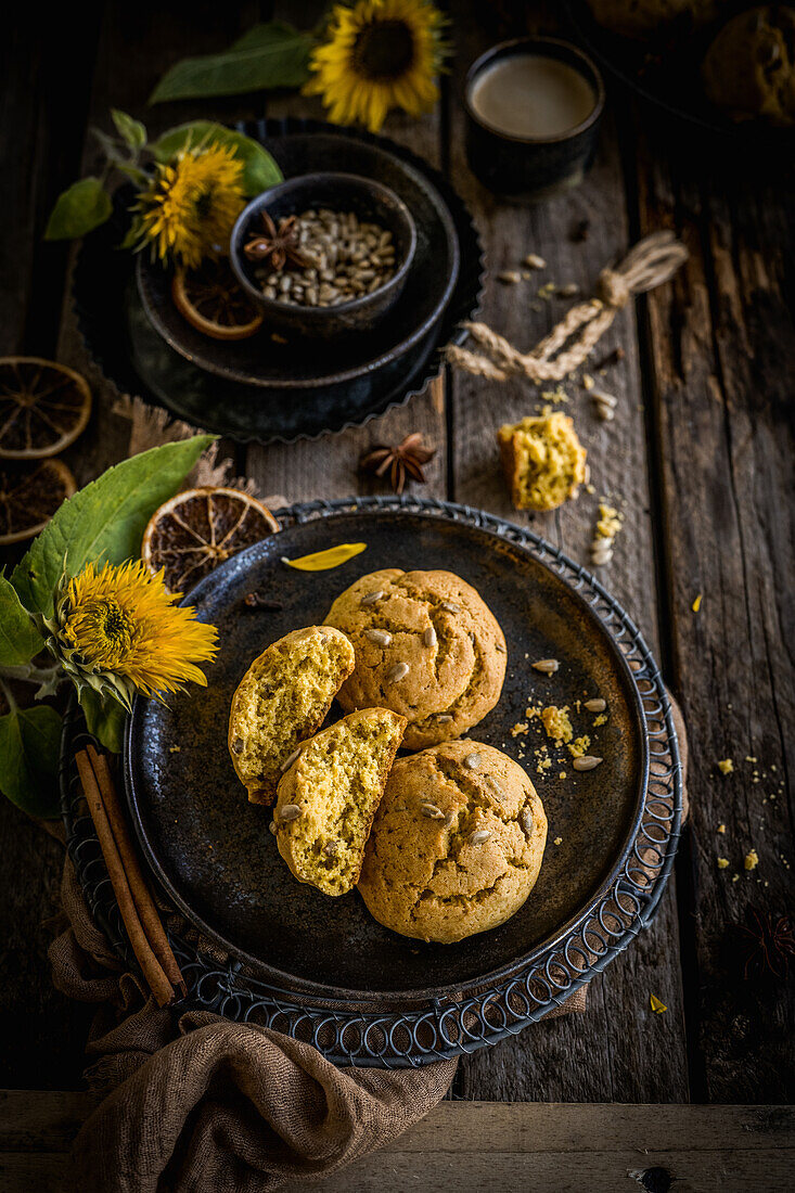 Sonnenblumenbrötchen