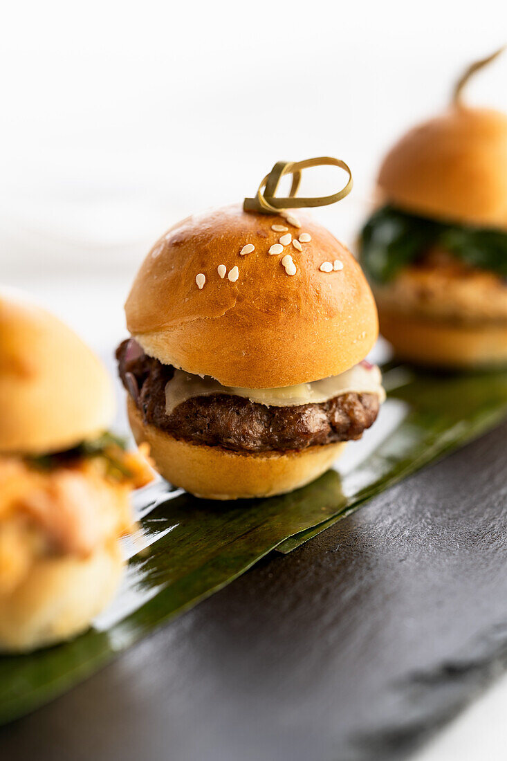 Sliders as finger food