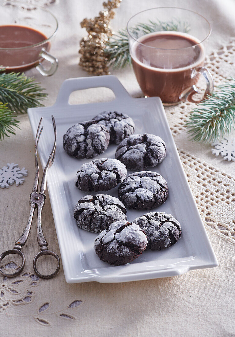 Kakao-Crinkle-Cookies