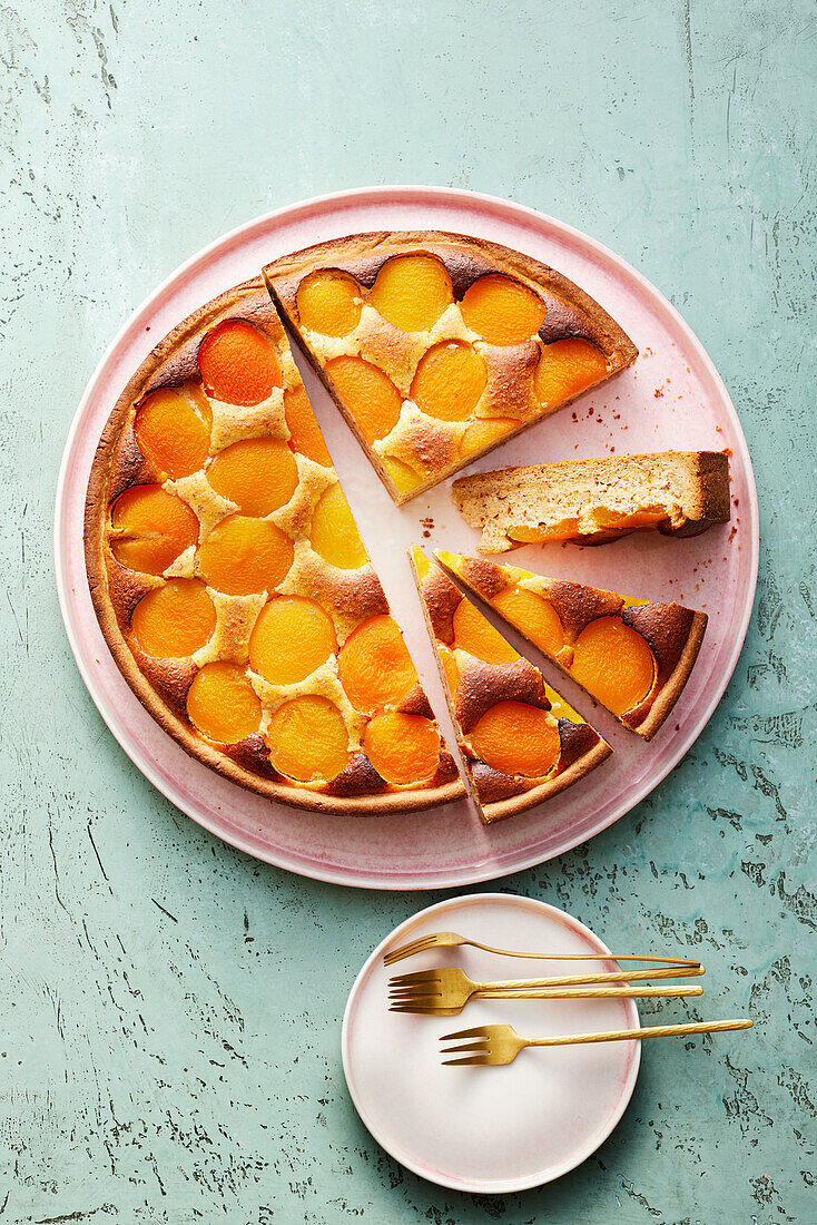 Apricot quark cake