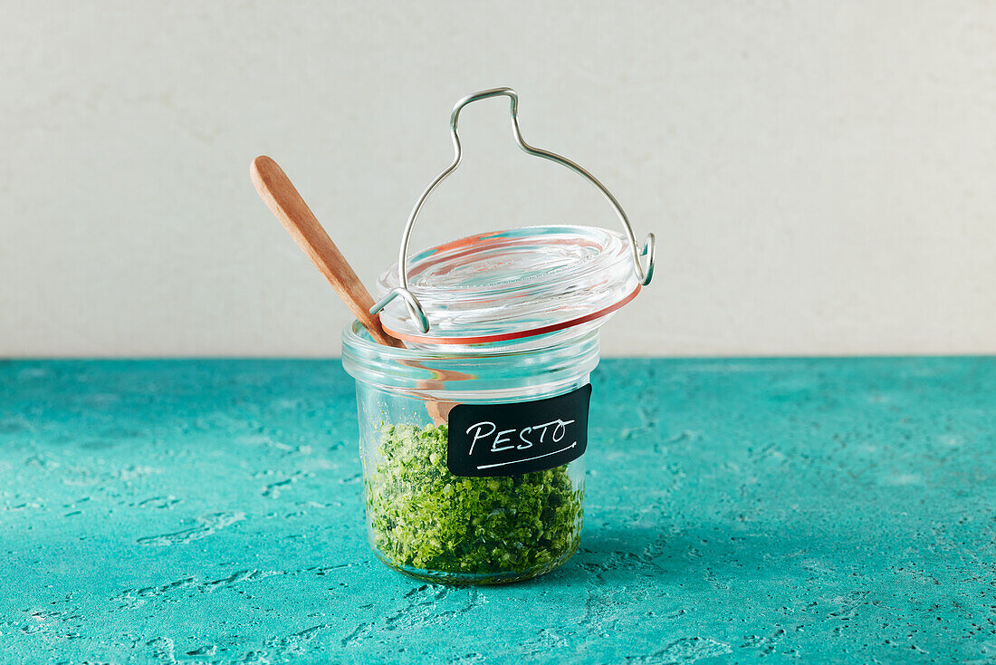 Pesto in a jar