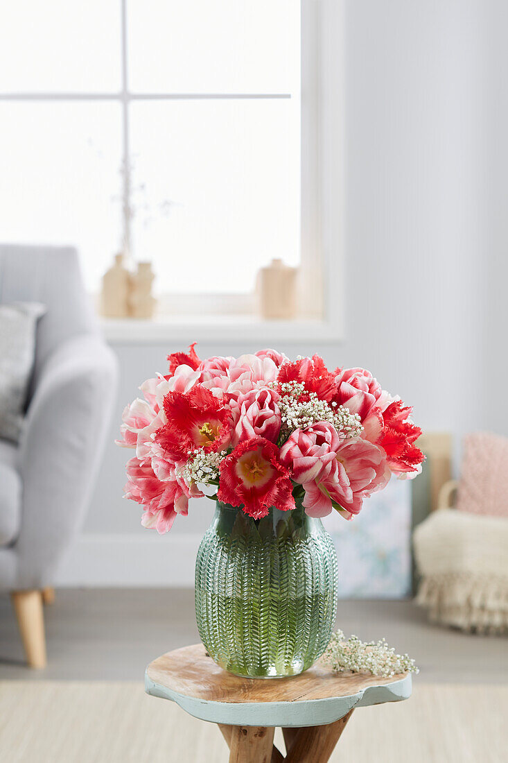 Tulip mix on vase