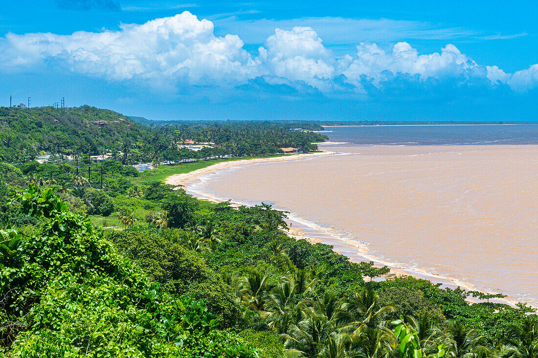 Blick über den Atlantik, Porto Seguro, Bahia, Brasilien, Südamerika