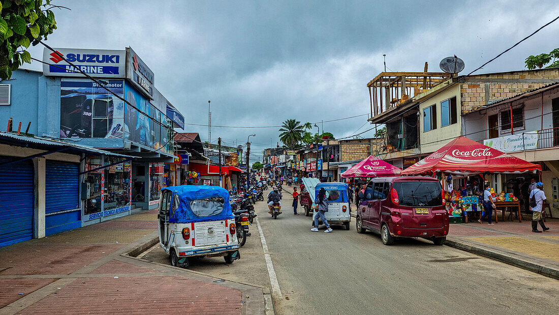 The border town of Leticia, Colombia, South America