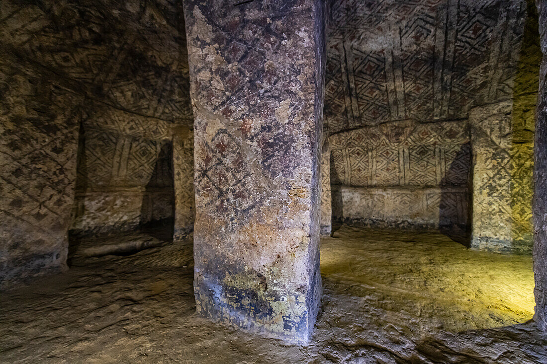 Pre-Columbian hypogea or tombs, UNESCO World Heritage Site, Tierradentro, Colombia, South America