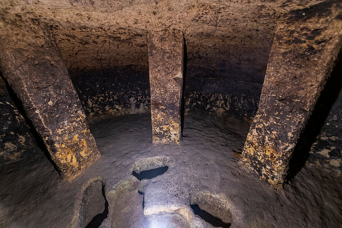 Pre-Columbian hypogea or tombs, UNESCO World Heritage Site, Tierradentro, Colombia, South America