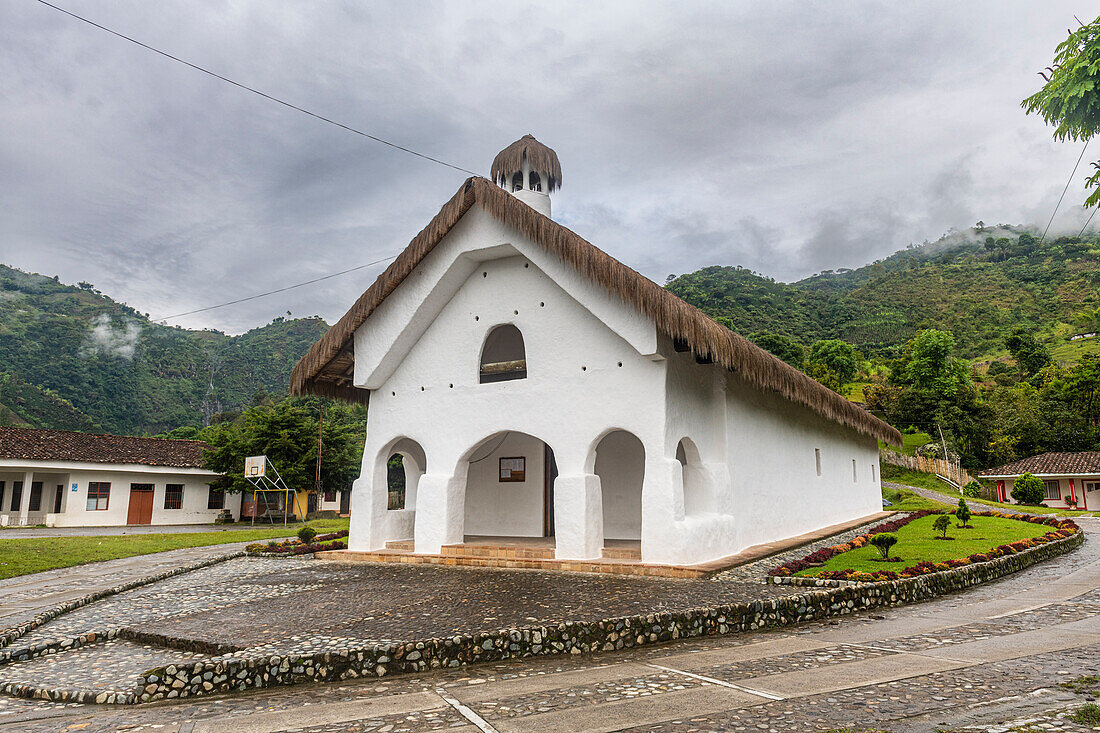 Traditionelle Kirche von San Andres de Pisimbala, UNESCO-Welterbe, Tierradentro, Kolumbien, Südamerika