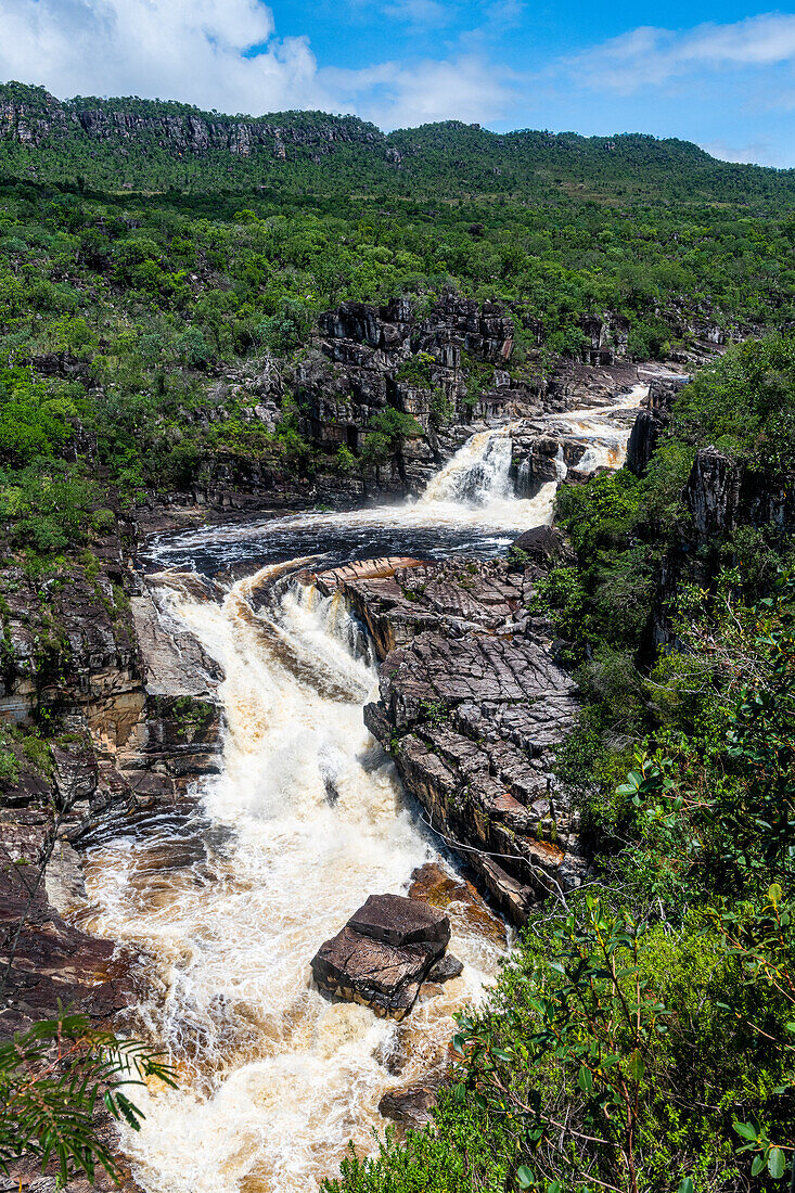 Rio Preto, Trilha dos Santos e Corredeiras, Nationalpark Chapada dos Veadeiros, UNESCO-Welterbe, Goias, Brasilien, Südamerika