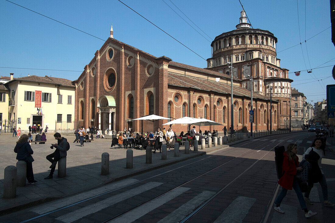 Santa Maria delle Grazie Church, Milan, Lombardy, Italy, Europe
