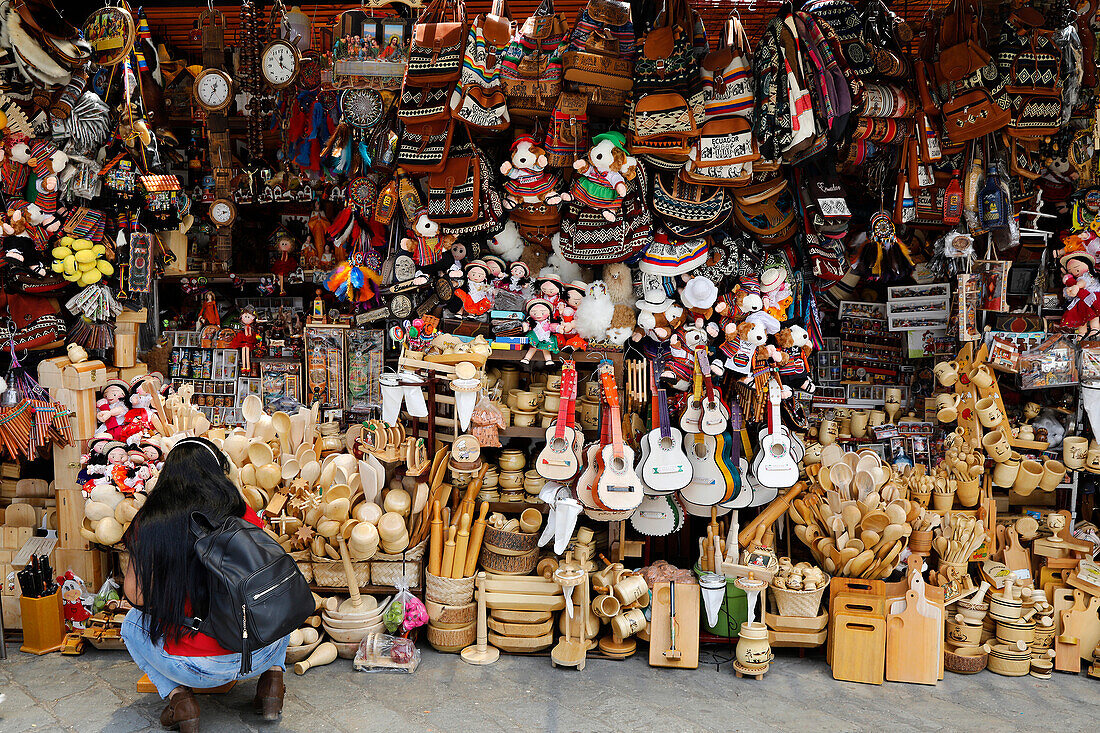 Market shop in Cuenca, Ecuador, South America