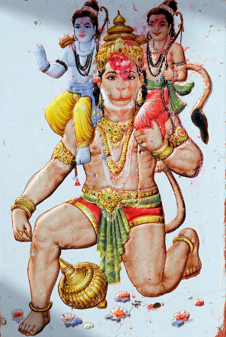 Hanuman, the Hindu monkey god, Kathmandu, Nepal, Asia