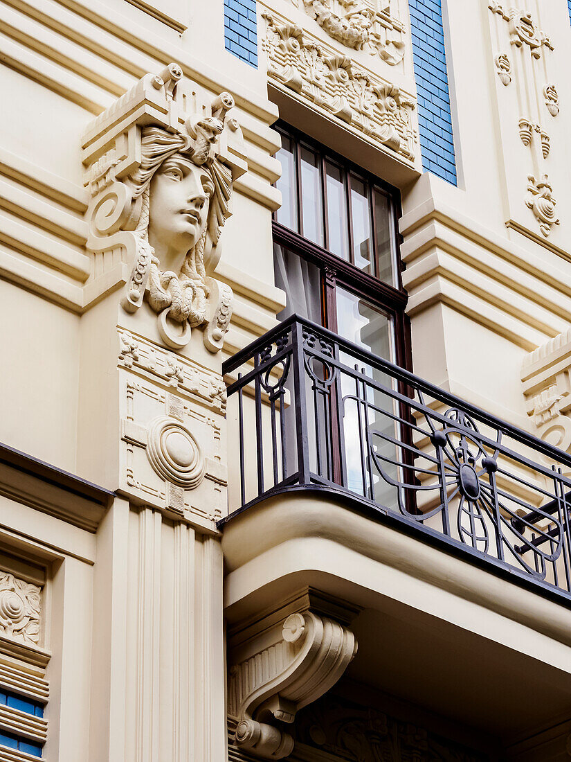 Art Nouveau Architecture, 8 Albert Street, Riga, Latvia, Europe