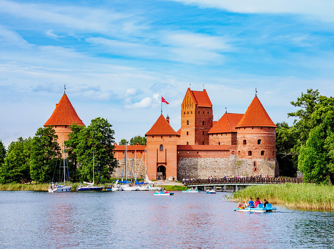 Trakai Island Castle, Lake Galve, Trakai, Lithuania, Europe