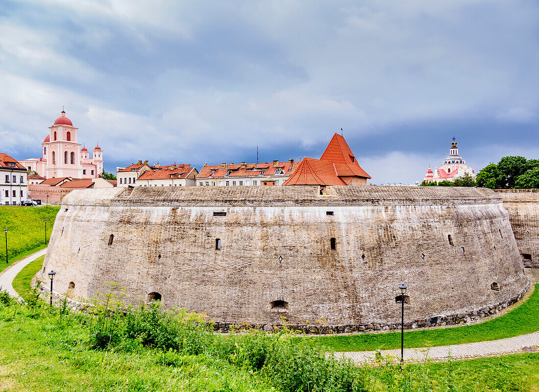 Bastion der Vilniuser Verteidigungsmauer, Altstadt, Vilnius, Litauen, Europa