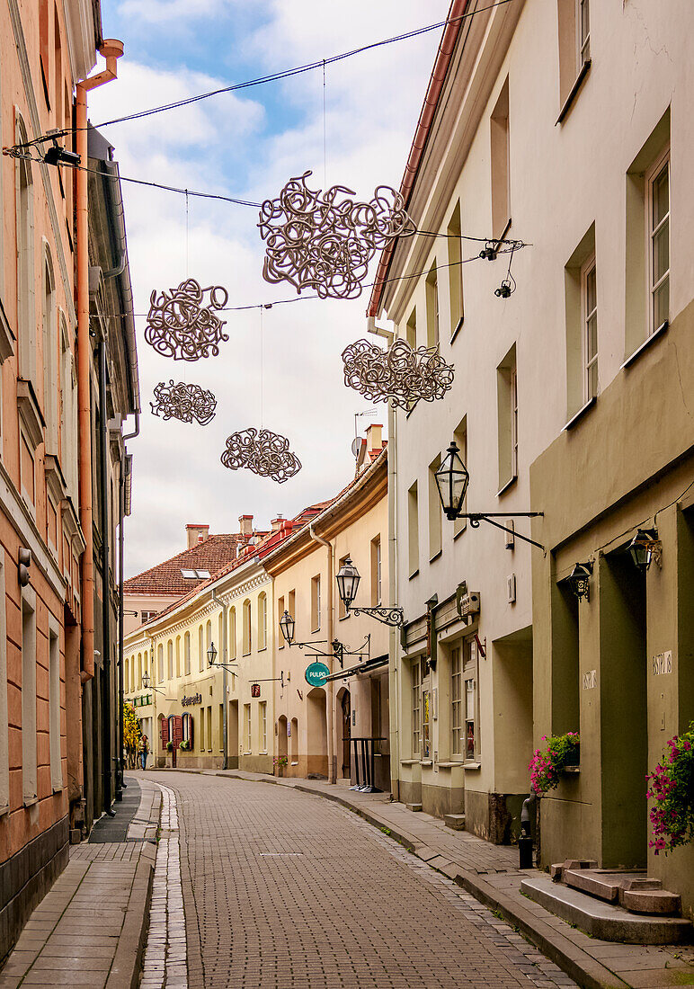 Stikliu Street, Old Town, Vilnius, Lithuania, Europe