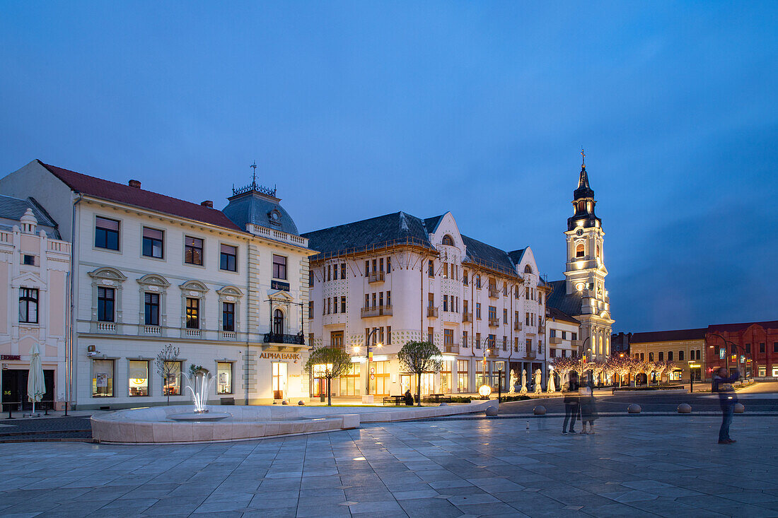 Historical buildings in Oradea, Romania, Europe