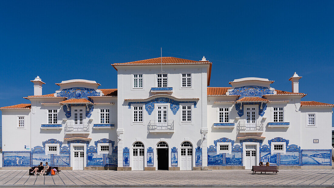 Aveiro Train Station, the Venice of Portugal, Aveiro, Centro, Portugal, Europe