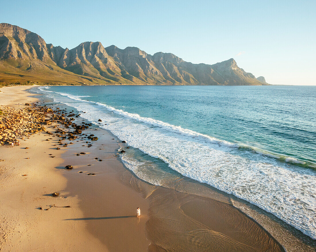 Aerial view of Kogel Bay, Western Cape, South Africa, Africa