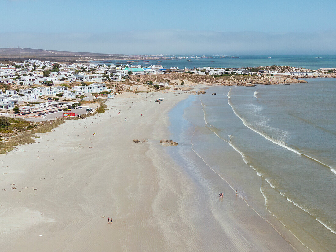 Aerial view of Paternoster, Western Cape, South Africa, Africa
