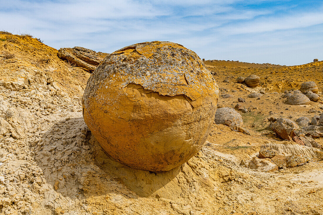 Steinkugeln, Torysh (Das Tal der Kugeln), Shetpe, Mangystau, Kasachstan, Zentralasien, Asien