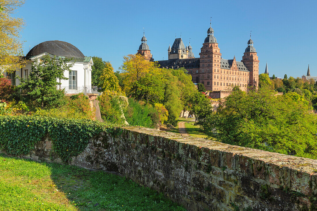 Schloss Johannisburg, Aschaffenburg, Unterfranken, Bayern, Deutschland, Europa