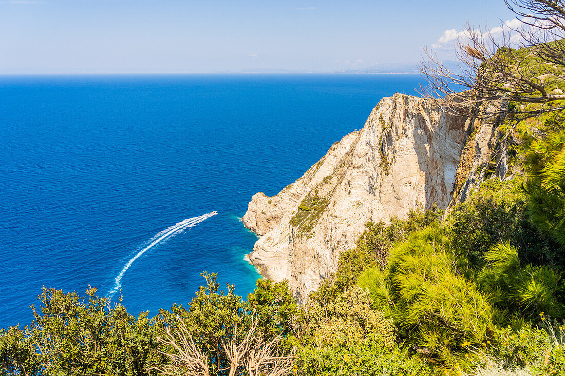 Sea Cliffs, Zakynthos island, Greek Islands, Greece, Europe