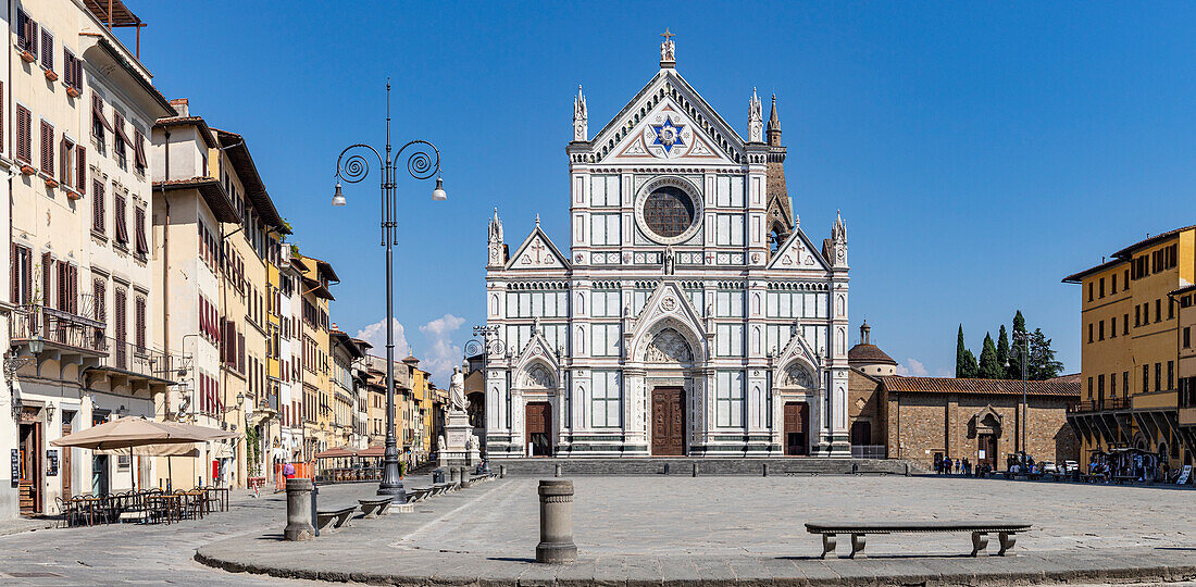Basilica of Santa Croce, Florence, UNESCO World Heritage Site, Tuscany, Italy, Europe