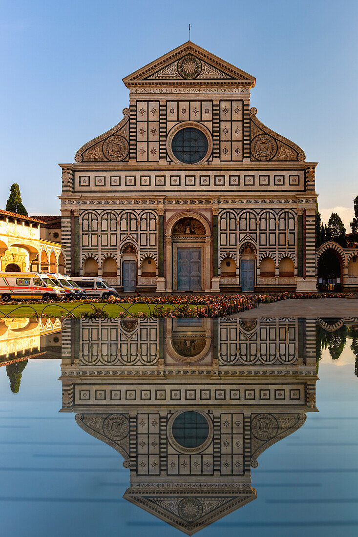 Basilica of Santa Maria Novella, Piazza Santa Maria Novella, Florence, Tuscany, Italy, Europe