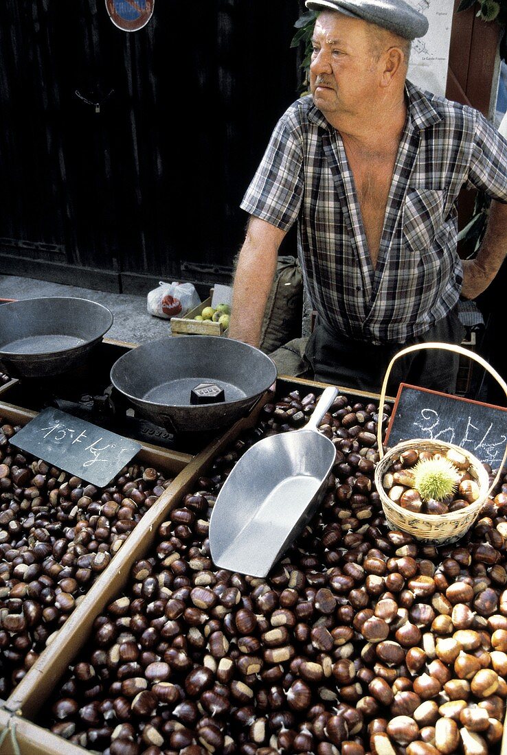 Chestnuts at a Market