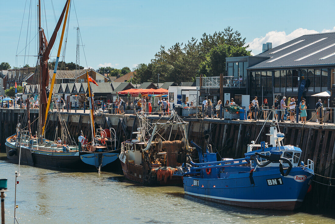 Whitstable Hafenmarkt, Whitstable, Kent, England, Vereinigtes Königreich, Europa