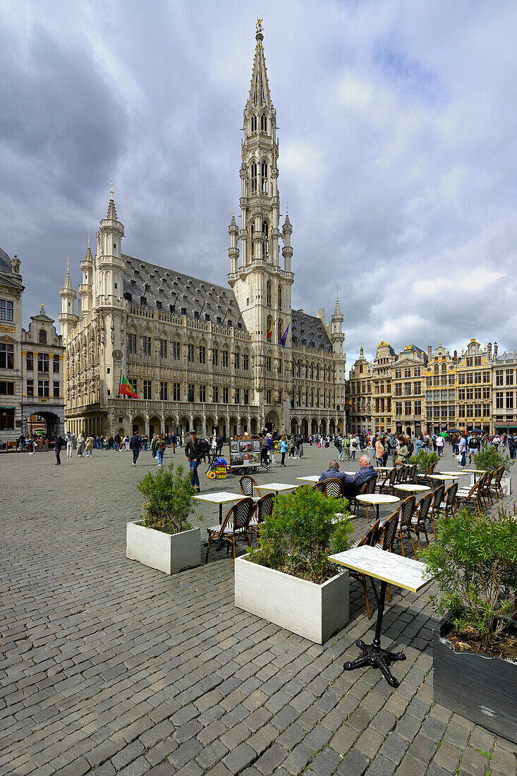 Berühmter Grand Place, UNESCO-Weltkulturerbe, Brüssel, Brabant, Belgien, Europa
