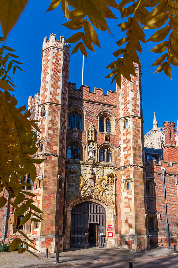 Great Gate, St. John's College, University of Cambridge, Cambridge, Cambridgeshire, England, United Kingdom, Europe