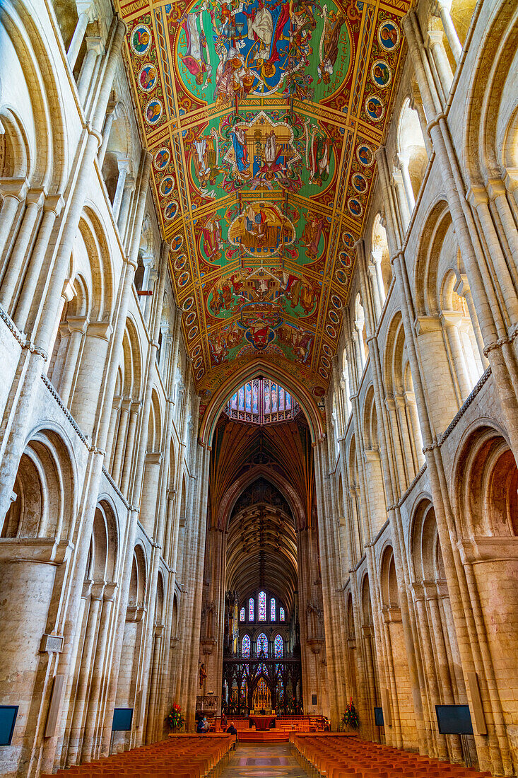 Interior, Ely Cathedral, Ely, Cambridgeshire, England, United Kingdom, Europe