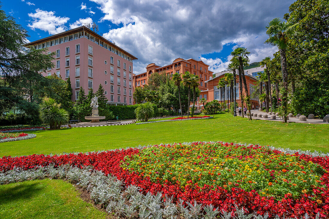 View of Perivoj Sv. Jakova park in Opatija, Kvarner Bay, Eastern Istria, Croatia, Europe