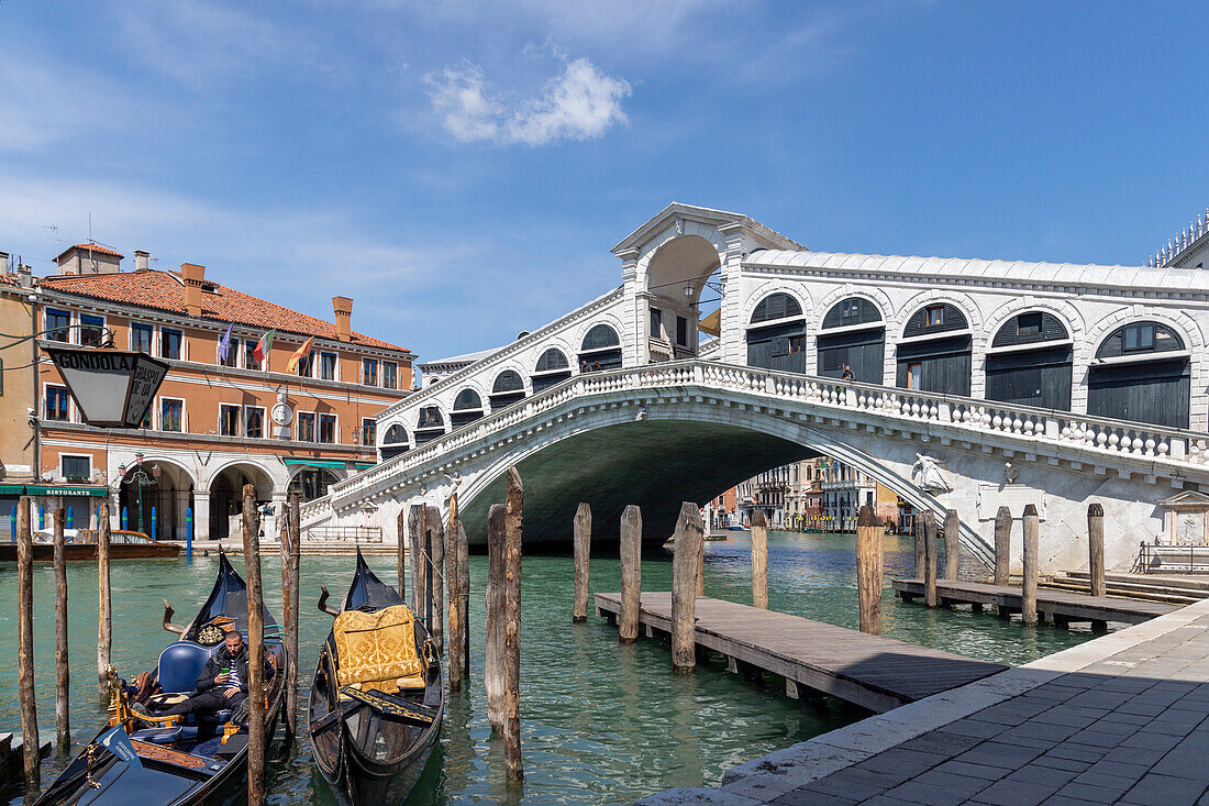 Rialto-Brücke, Venedig, UNESCO-Welterbe, Venetien, Italien, Europa