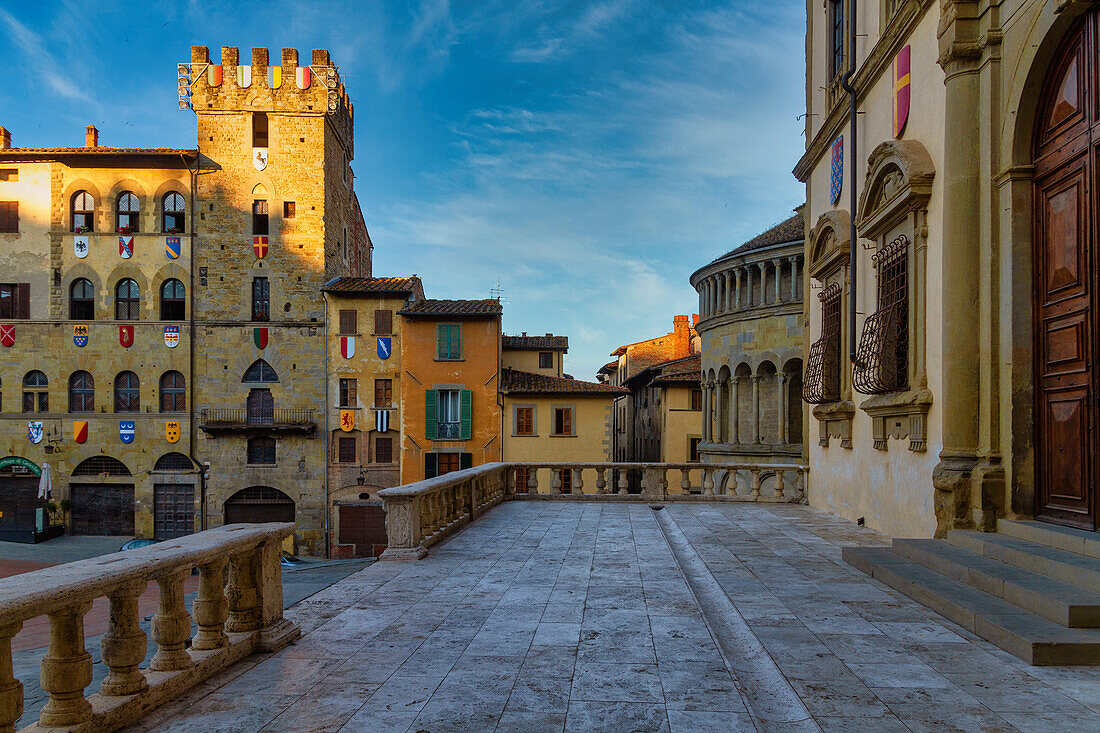 Piazza Grande Arezzo Tuscany Italy License image