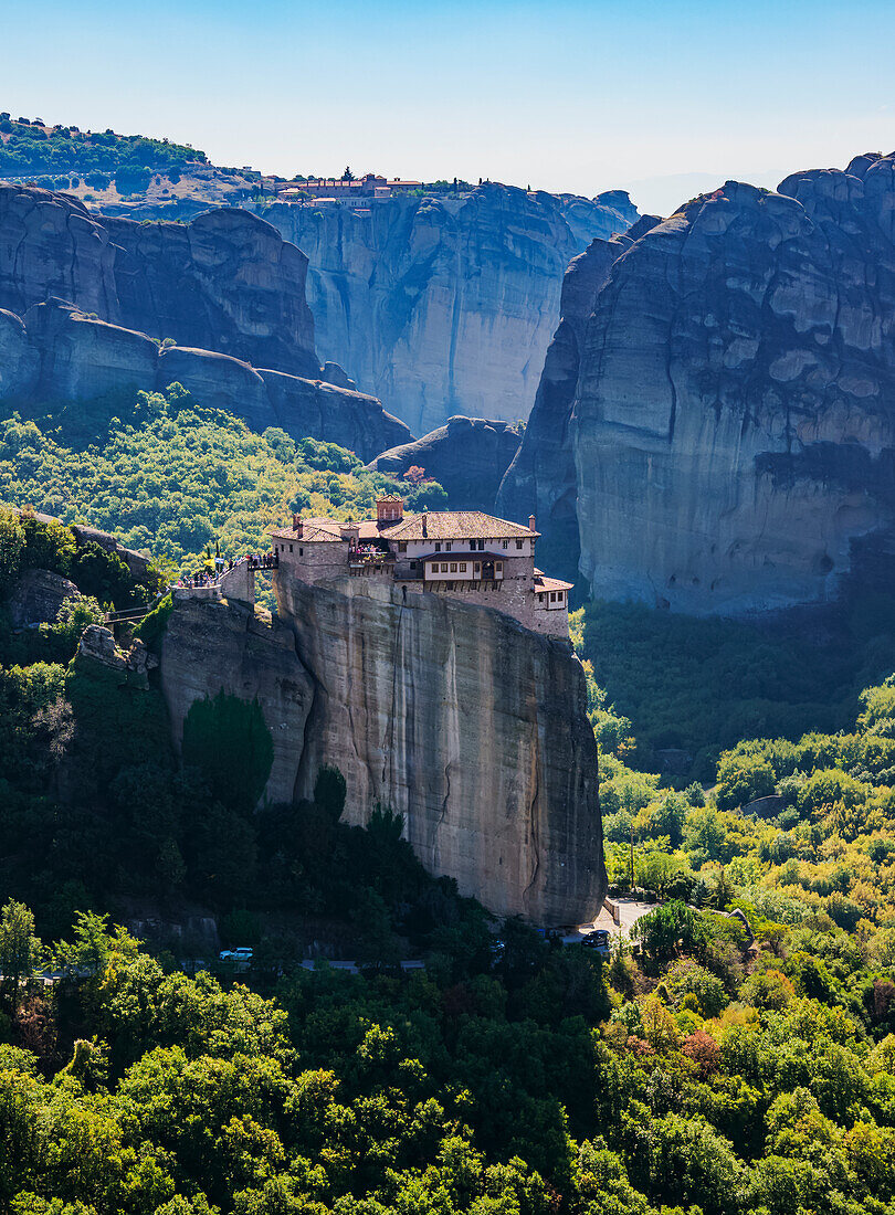 Kloster von Rousanou, Meteora, UNESCO-Weltkulturerbe, Thessalien, Griechenland, Europa