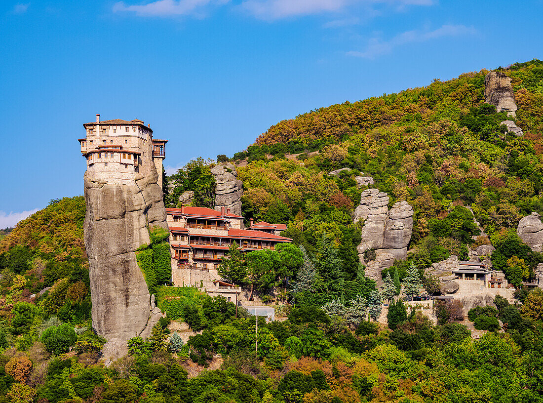 Monastery of Rousanou, Meteora, UNESCO World Heritage Site, Thessaly, Greece, Europe