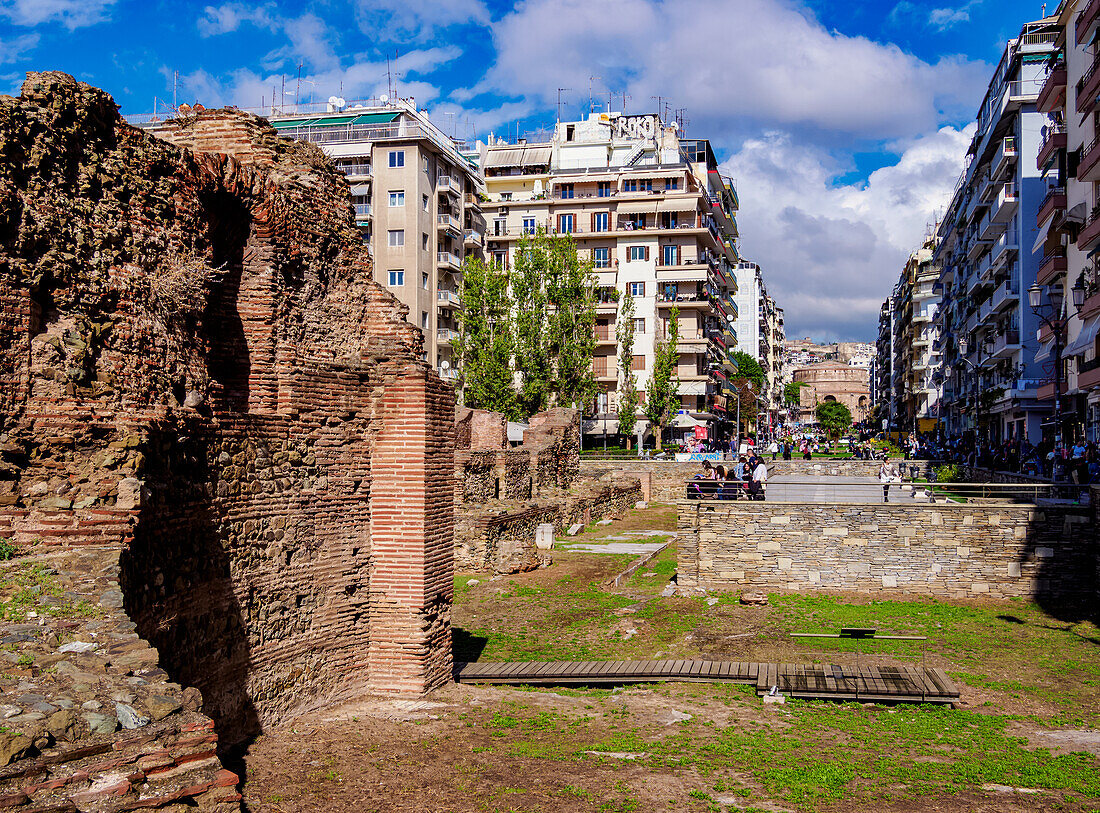 Ruins of the Palace of Galerius, Thessaloniki, Central Macedonia, Greece, Europe