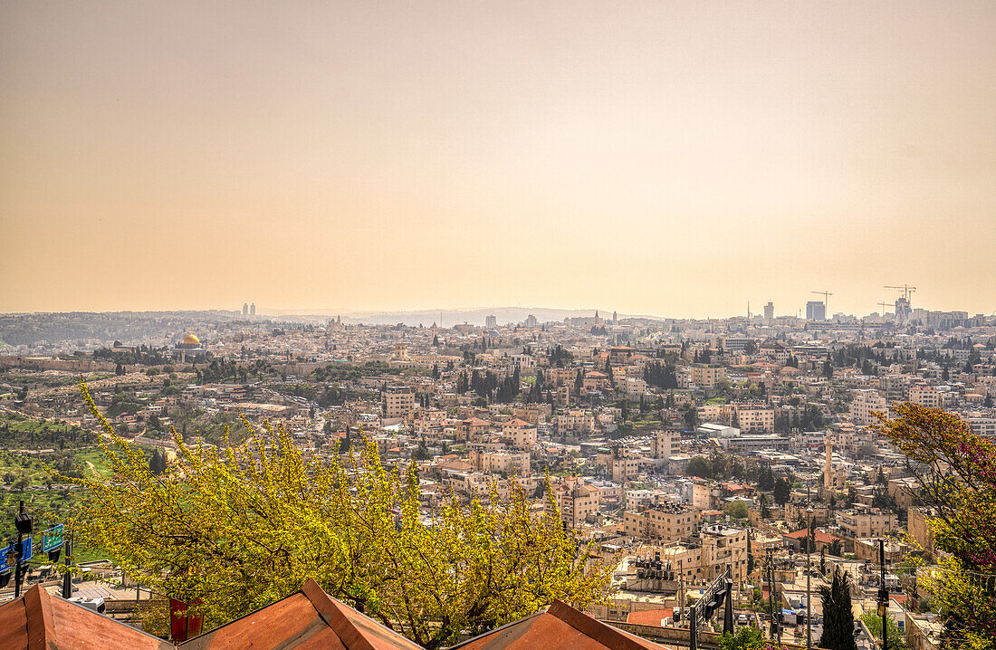 Ein Blick auf Jerusalem, Jerusalem, Israel, Naher Osten