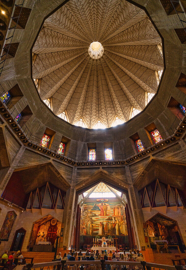Im Inneren der Verkündigungskirche, Nazareth, Israel, Naher Osten
