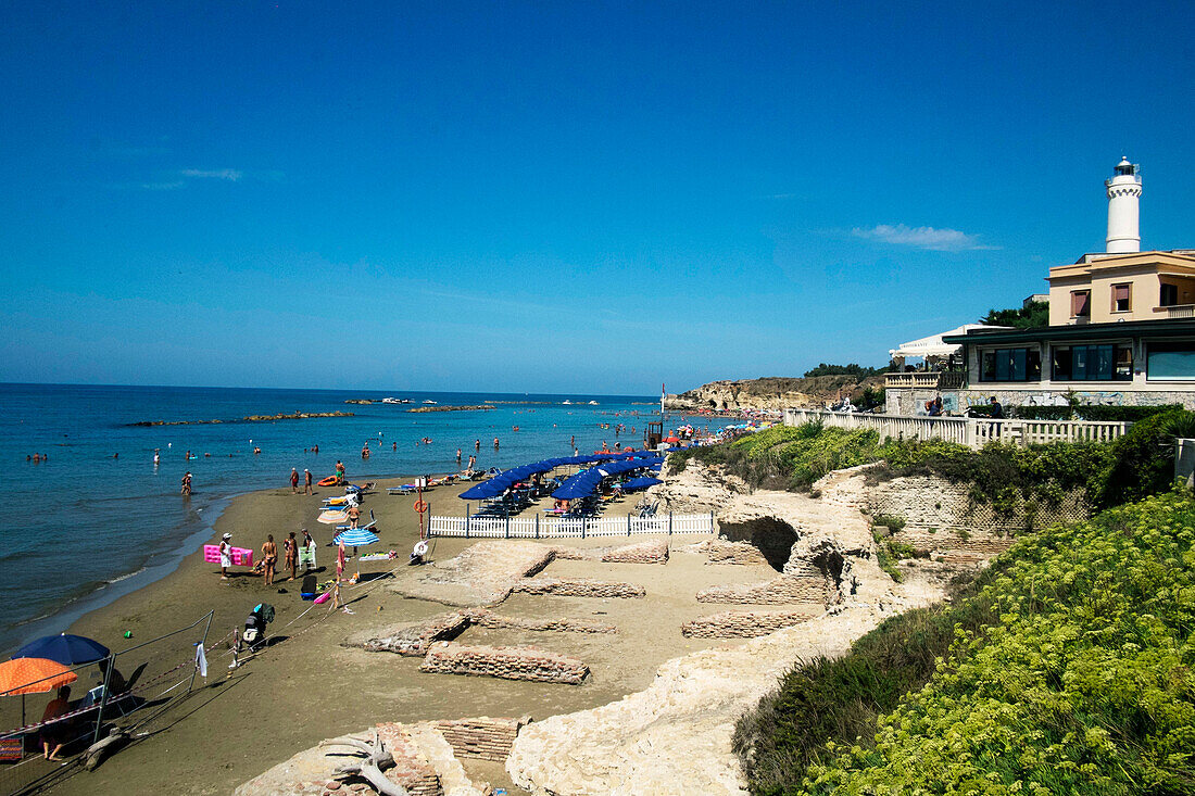 Anzio, das Haus des römischen Kaisers Nero, Anzio, Latium, Italien, Europa