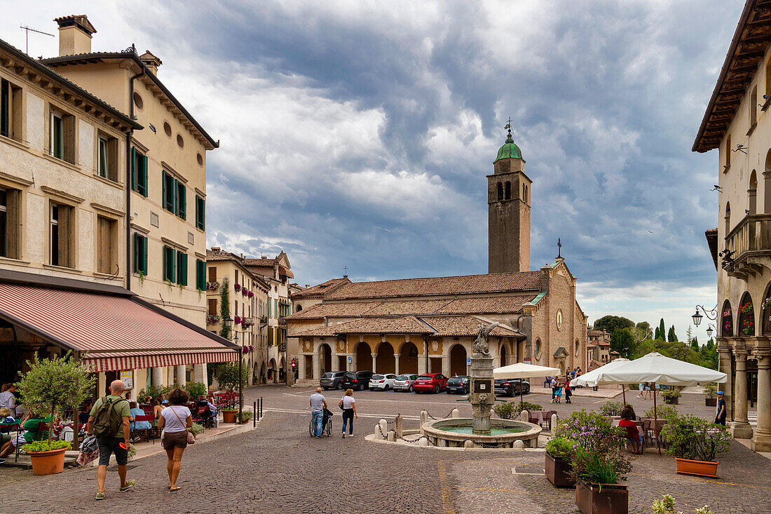 Historic center, Asolo, Treviso, Veneto, Italy, Europe