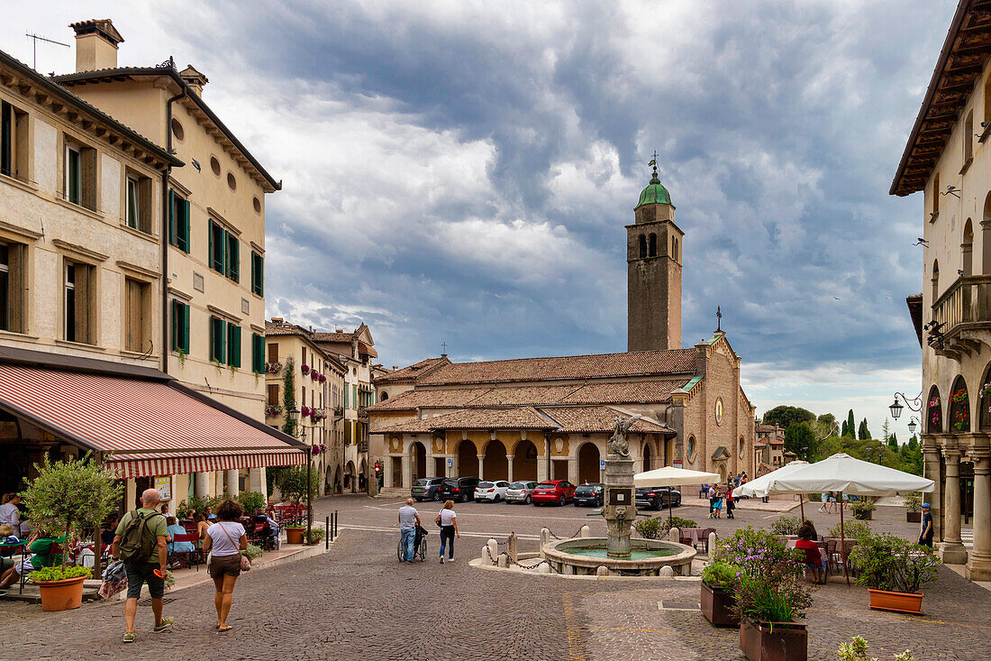 Historisches Zentrum, Asolo, Treviso, Venetien, Italien, Europa