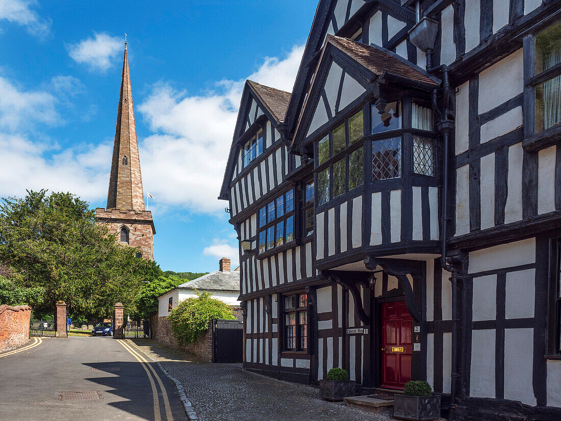 St. Michaels Church and Church House, Ledbury, Herefordshire, England, United Kingdom, Europe